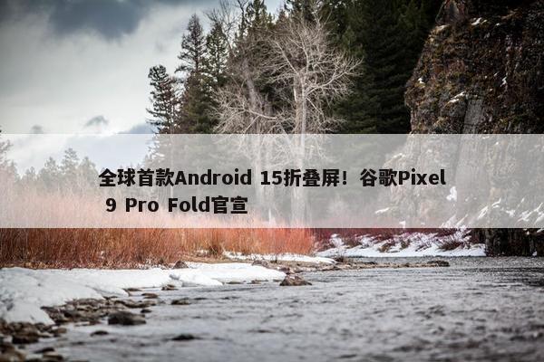 全球首款Android 15折叠屏！谷歌Pixel 9 Pro Fold官宣