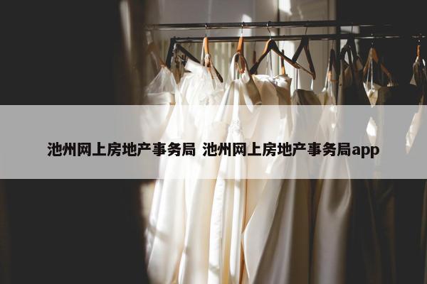 池州网上房地产事务局 池州网上房地产事务局app