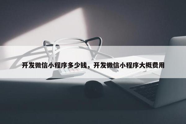 开发微信小程序多少钱，开发微信小程序大概费用