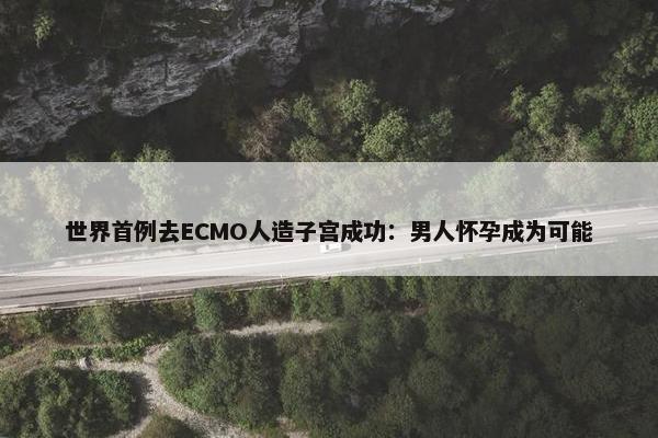 世界首例去ECMO人造子宫成功：男人怀孕成为可能