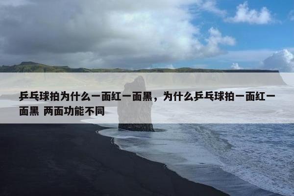 乒乓球拍为什么一面红一面黑，为什么乒乓球拍一面红一面黑 两面功能不同