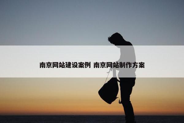 南京网站建设案例 南京网站制作方案