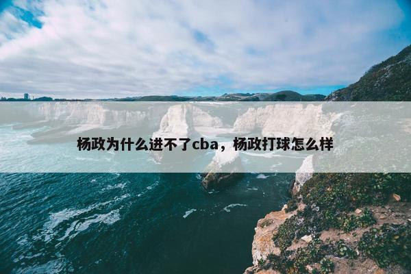 杨政为什么进不了cba，杨政打球怎么样