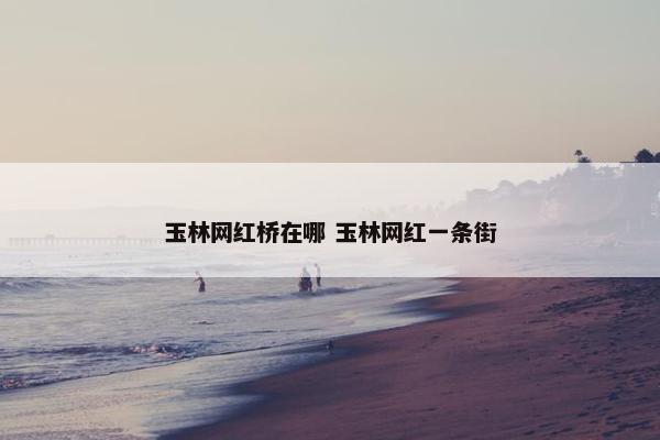 玉林网红桥在哪 玉林网红一条街