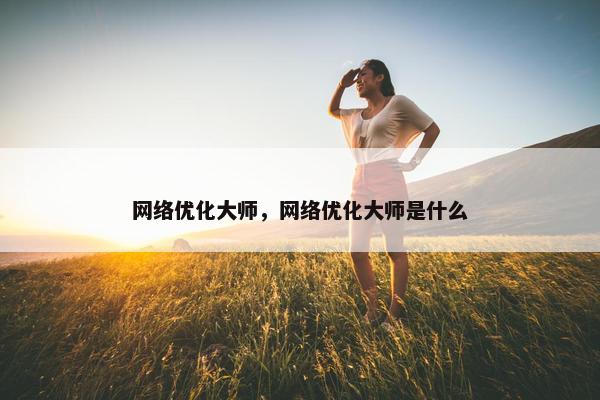 网络优化大师，网络优化大师是什么