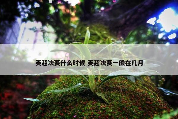 英超决赛什么时候 英超决赛一般在几月