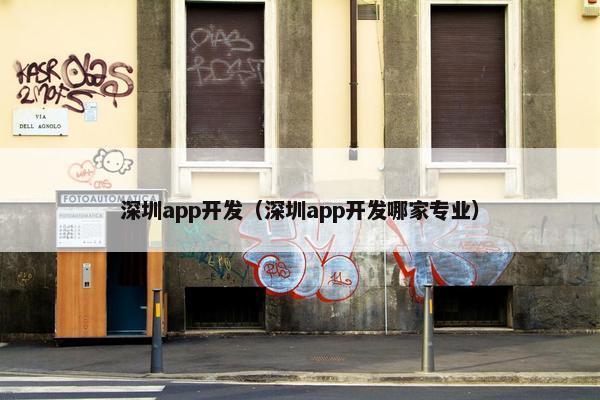 深圳app开发（深圳app开发哪家专业）