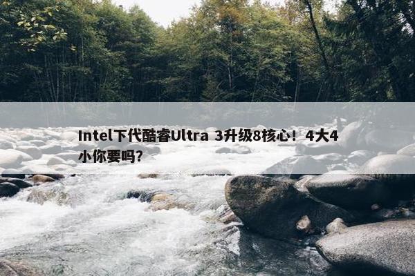 Intel下代酷睿Ultra 3升级8核心！4大4小你要吗？