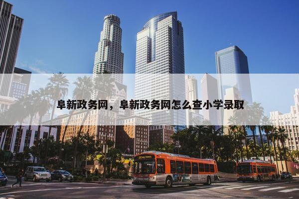 阜新政务网，阜新政务网怎么查小学录取