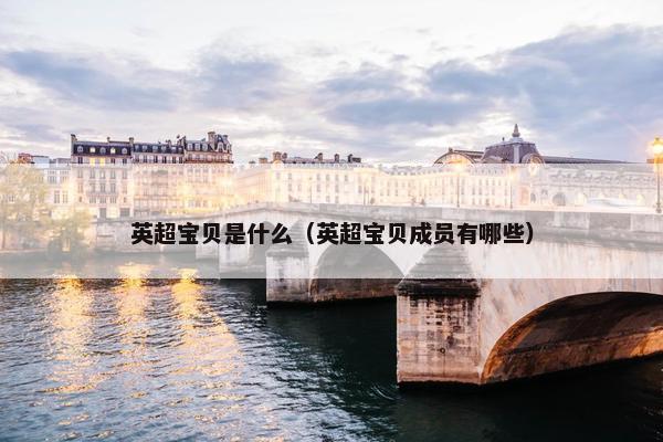 英超宝贝是什么（英超宝贝成员有哪些）