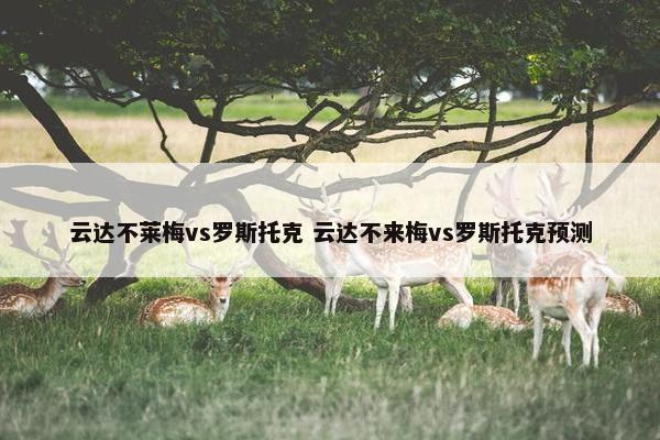 云达不莱梅vs罗斯托克 云达不来梅vs罗斯托克预测