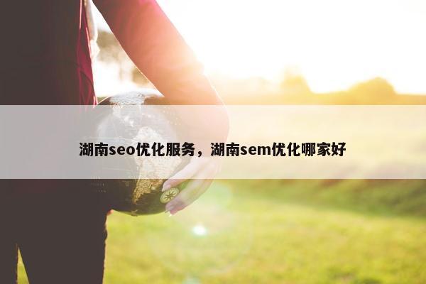 湖南seo优化服务，湖南sem优化哪家好