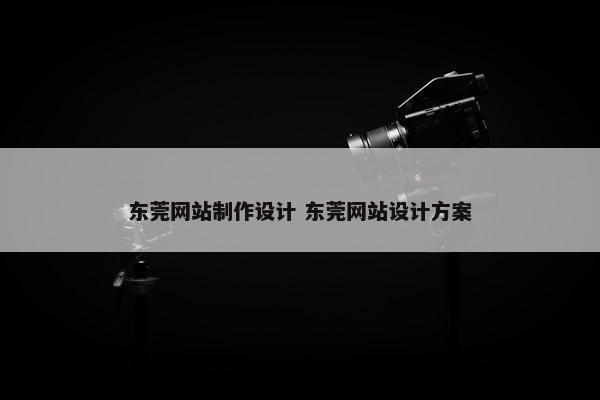 东莞网站制作设计 东莞网站设计方案