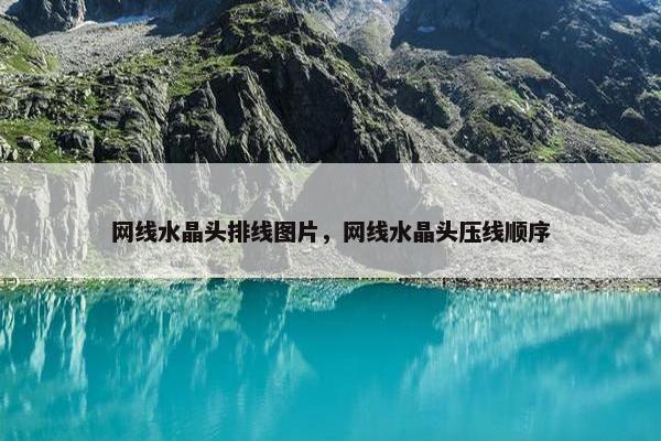 网线水晶头排线图片，网线水晶头压线顺序