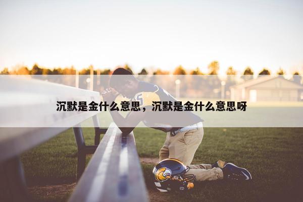 沉默是金什么意思，沉默是金什么意思呀