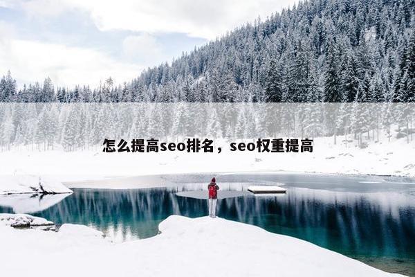 怎么提高seo排名，seo权重提高