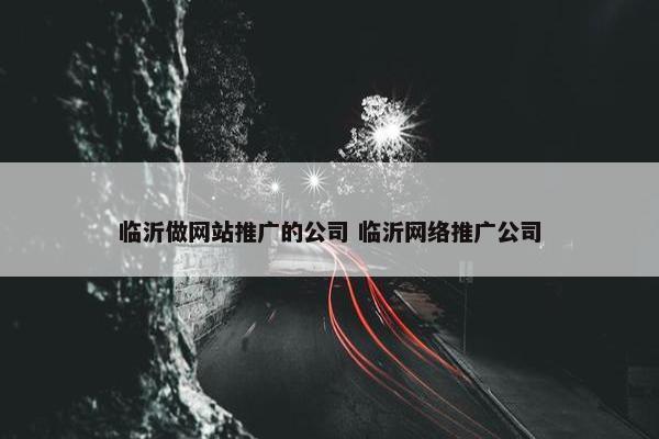 临沂做网站推广的公司 临沂网络推广公司