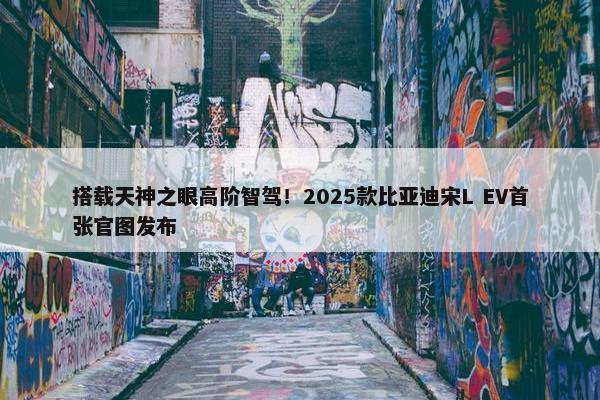 搭载天神之眼高阶智驾！2025款比亚迪宋L EV首张官图发布