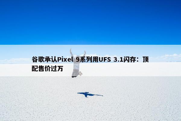 谷歌承认Pixel 9系列用UFS 3.1闪存：顶配售价过万