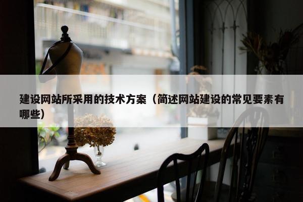 建设网站所采用的技术方案（简述网站建设的常见要素有哪些）