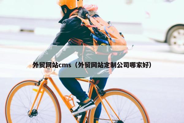 外贸网站cms（外贸网站定制公司哪家好）