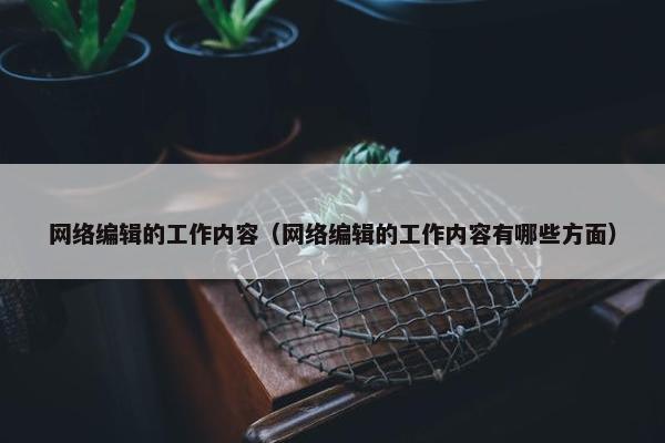 网络编辑的工作内容（网络编辑的工作内容有哪些方面）