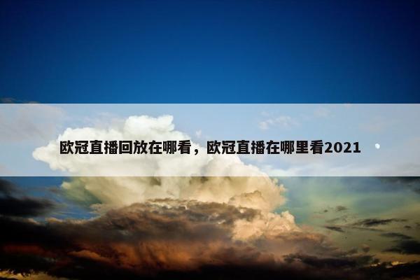 欧冠直播回放在哪看，欧冠直播在哪里看2021