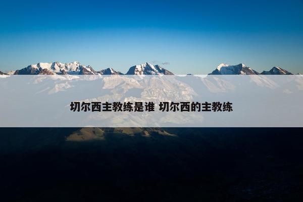 切尔西主教练是谁 切尔西的主教练