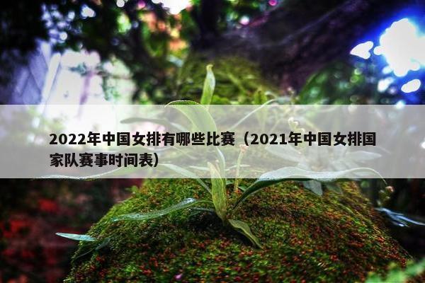 2022年中国女排有哪些比赛（2021年中国女排国家队赛事时间表）