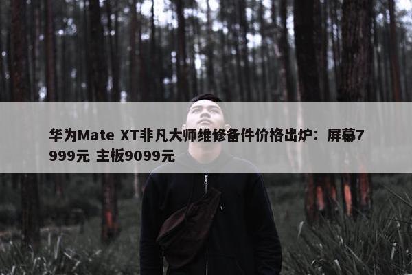 华为Mate XT非凡大师维修备件价格出炉：屏幕7999元 主板9099元