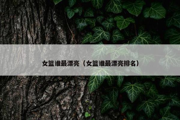 女篮谁最漂亮（女篮谁最漂亮排名）