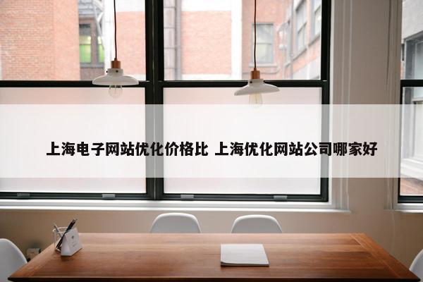 上海电子网站优化价格比 上海优化网站公司哪家好