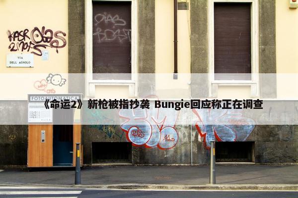 《命运2》新枪被指抄袭 Bungie回应称正在调查