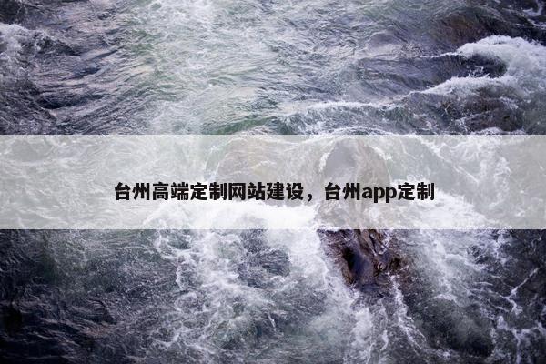 台州高端定制网站建设，台州app定制