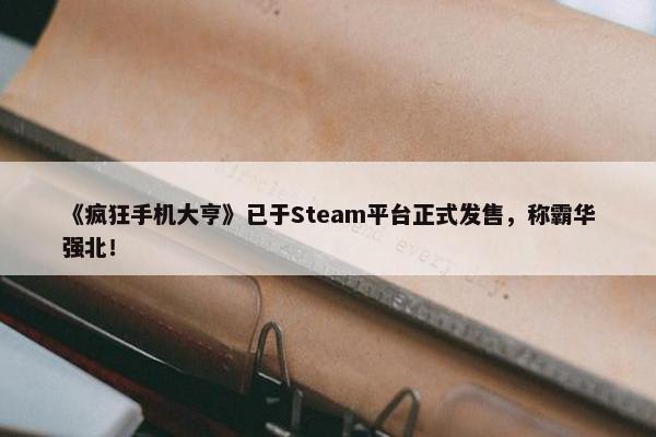 《疯狂手机大亨》已于Steam平台正式发售，称霸华强北！