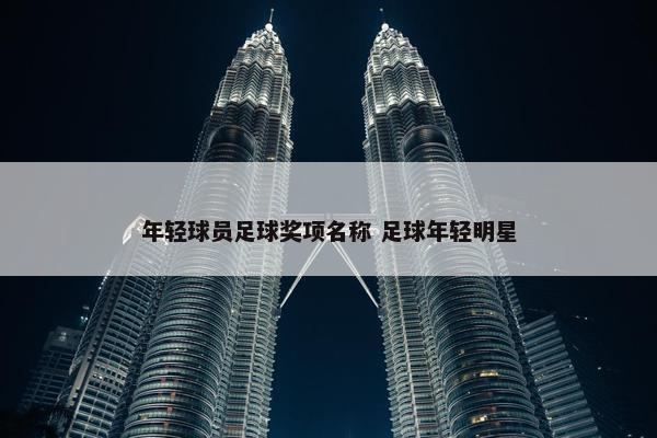 年轻球员足球奖项名称 足球年轻明星