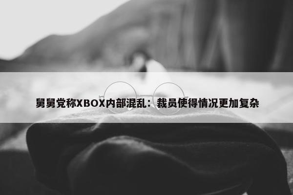 舅舅党称XBOX内部混乱：裁员使得情况更加复杂