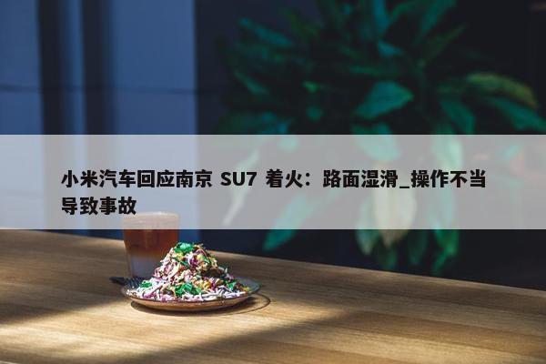 小米汽车回应南京 SU7 着火：路面湿滑_操作不当导致事故