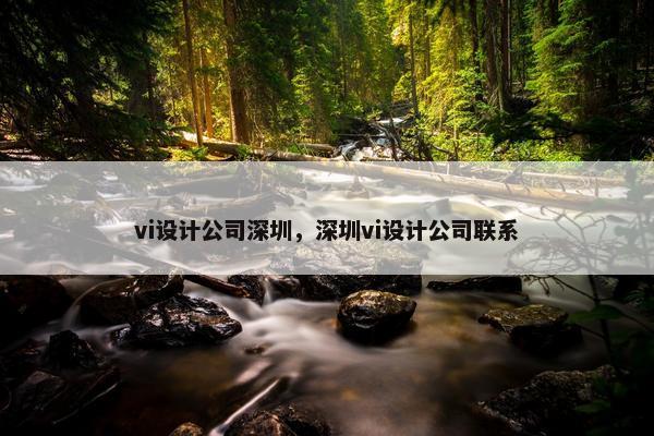 vi设计公司深圳，深圳vi设计公司联系