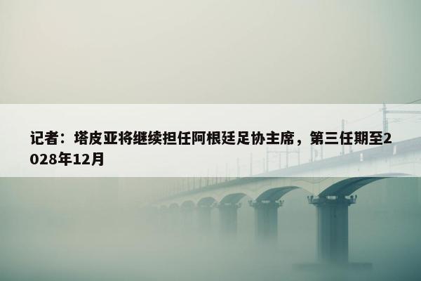 记者：塔皮亚将继续担任阿根廷足协主席，第三任期至2028年12月