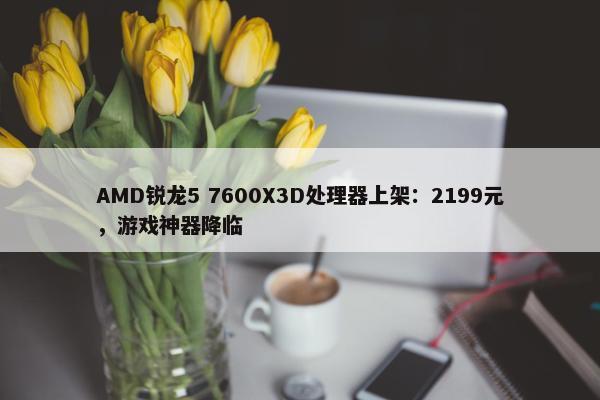 AMD锐龙5 7600X3D处理器上架：2199元，游戏神器降临