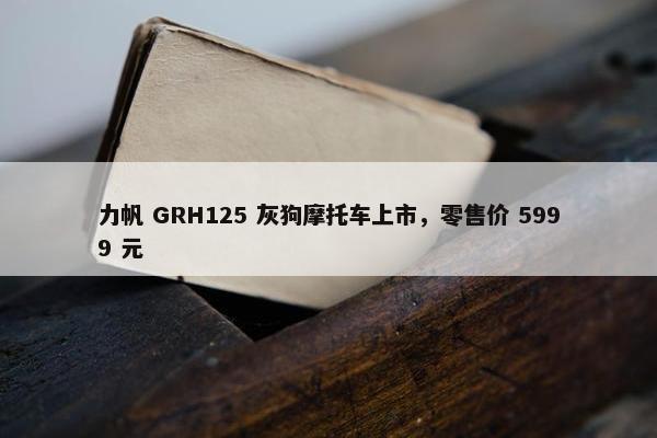 力帆 GRH125 灰狗摩托车上市，零售价 5999 元