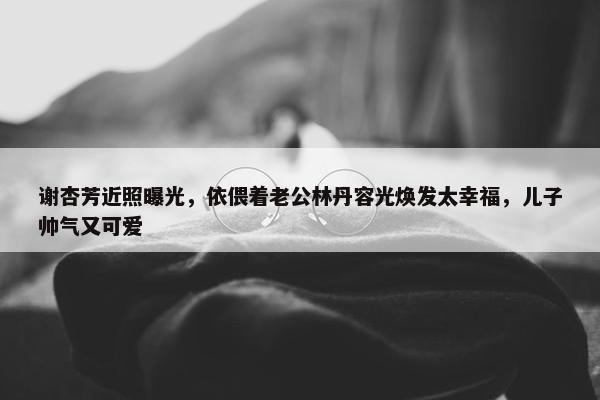 谢杏芳近照曝光，依偎着老公林丹容光焕发太幸福，儿子帅气又可爱