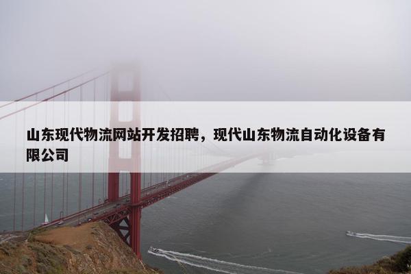 山东现代物流网站开发招聘，现代山东物流自动化设备有限公司