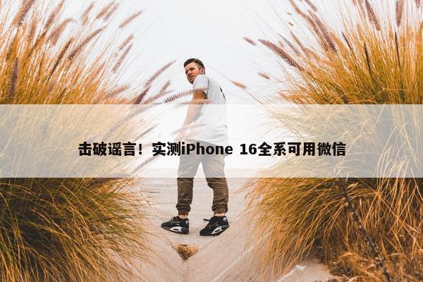 击破谣言！实测iPhone 16全系可用微信