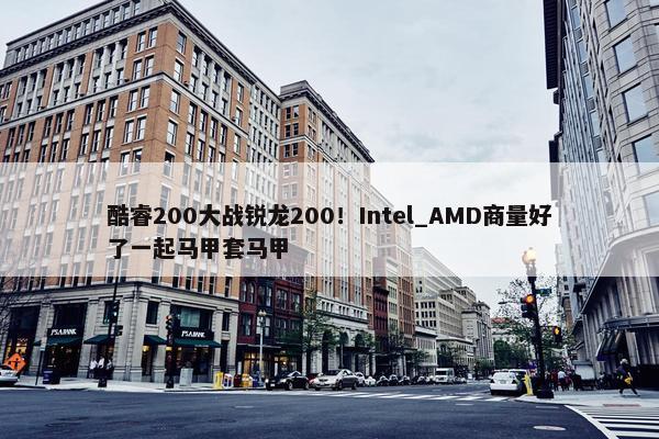 酷睿200大战锐龙200！Intel_AMD商量好了一起马甲套马甲