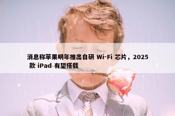 消息称苹果明年推出自研 Wi-Fi 芯片，2025 款 iPad 有望搭载