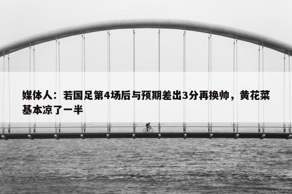 媒体人：若国足第4场后与预期差出3分再换帅，黄花菜基本凉了一半