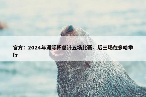 官方：2024年洲际杯总计五场比赛，后三场在多哈举行