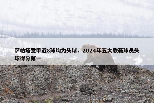 萨帕塔意甲近8球均为头球，2024年五大联赛球员头球得分第一